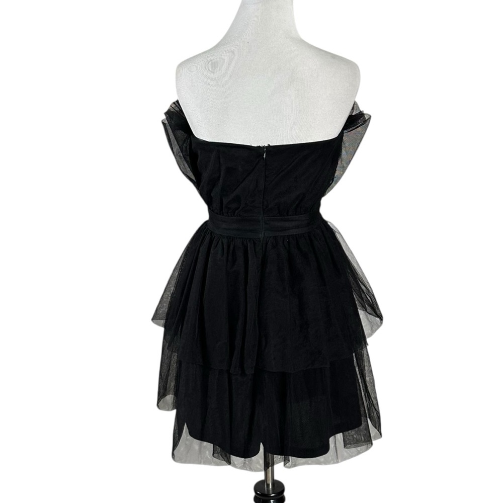 Altar'd State Daria Tulle Black Mini Dress Small Ballerina Fairy WhimsiGoth Punk - Picture 9 of 15